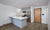 1 bedroom convertible floorplan facing entry and kitchen