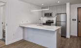 2 bedroom unit facing kitchen