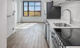 studio floorplan example with kitchen view